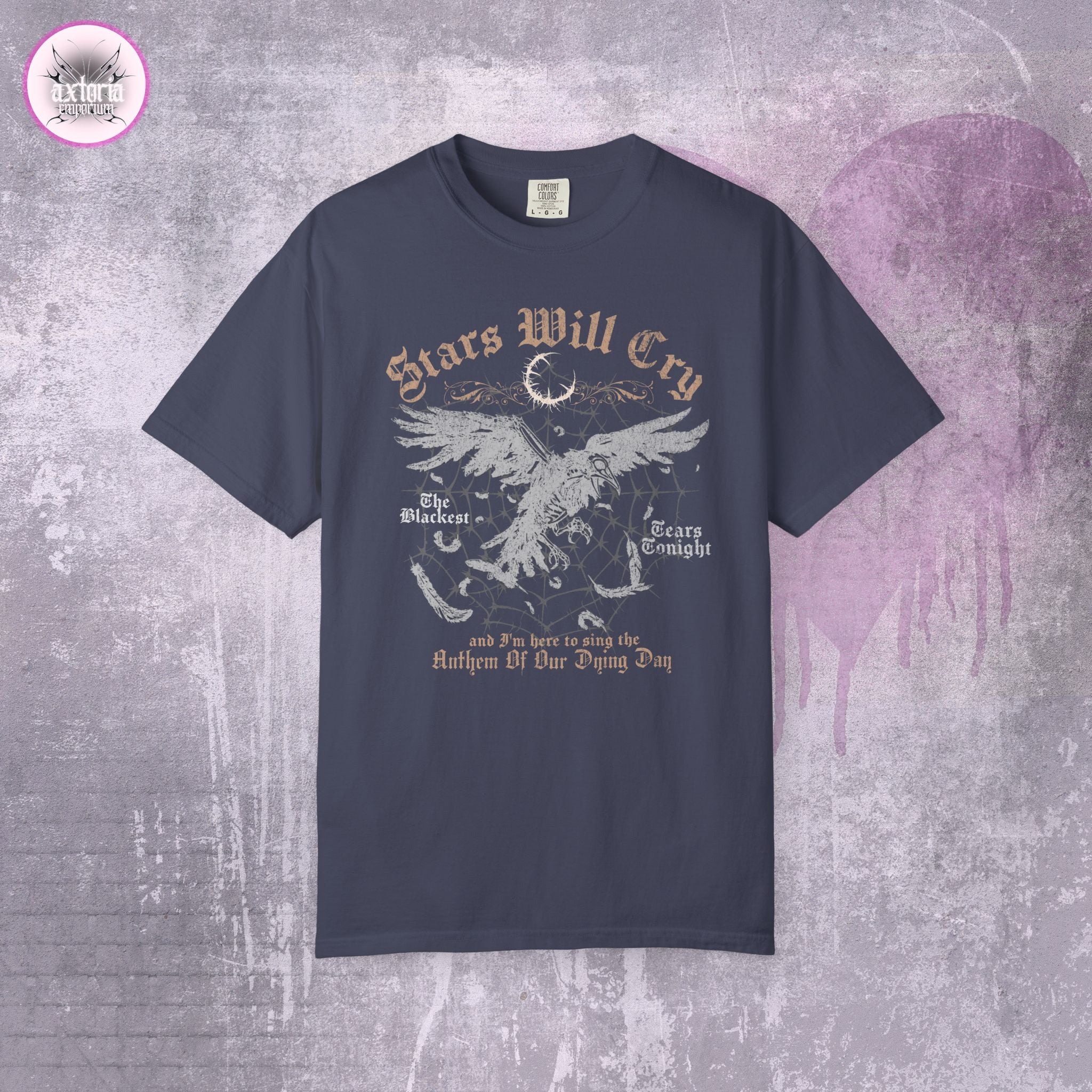 Dying Day Anthem Punk Rock Gothic Raven Shirt