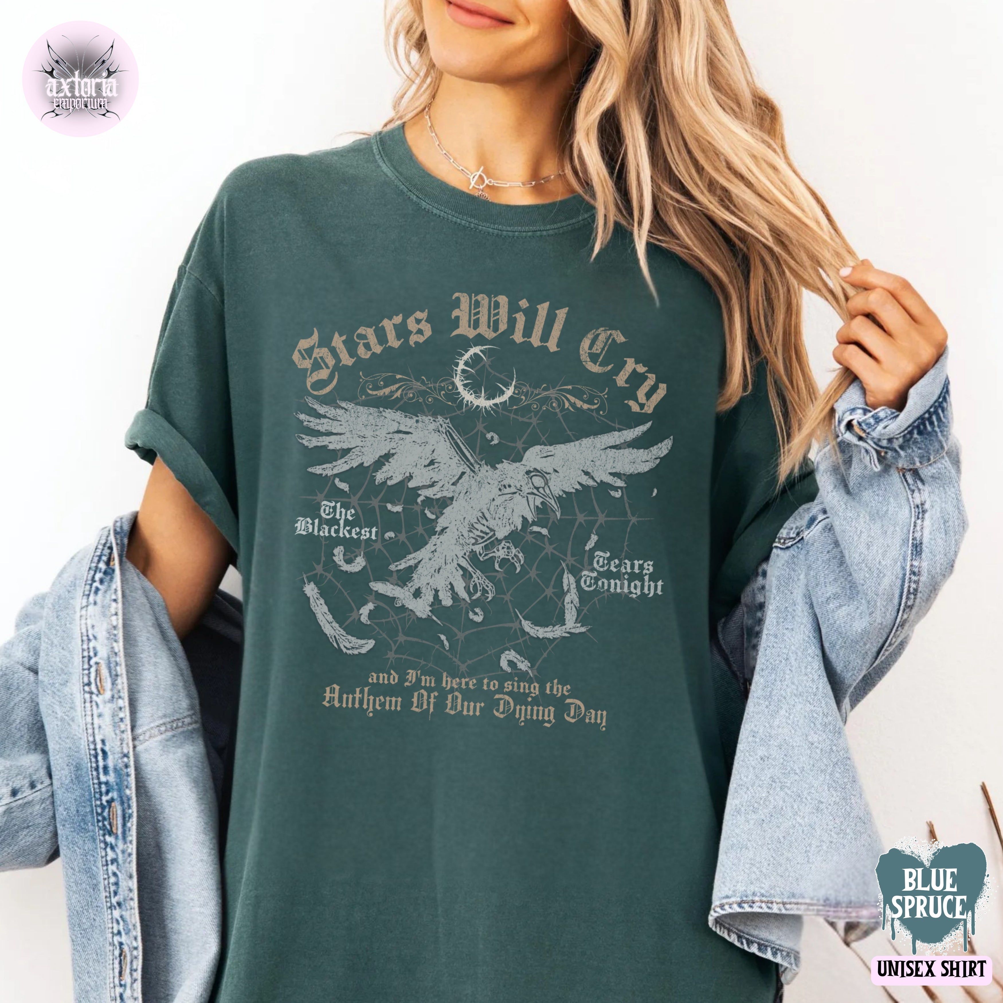 Dying Day Anthem Punk Rock Gothic Raven Shirt